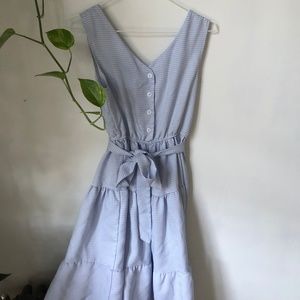 Valley Girl Blue Gingham Dress